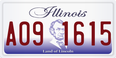 IL license plate A091615