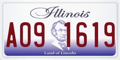 IL license plate A091619