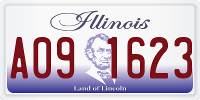 IL license plate A091623