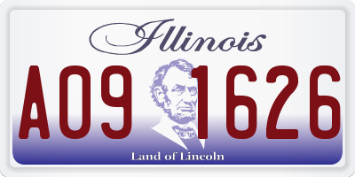 IL license plate A091626