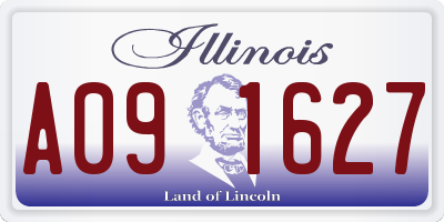 IL license plate A091627