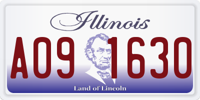 IL license plate A091630