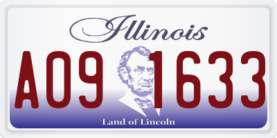 IL license plate A091633