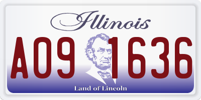 IL license plate A091636