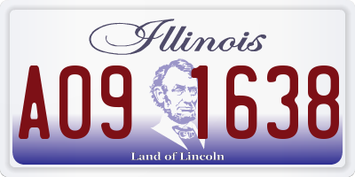 IL license plate A091638