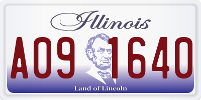 IL license plate A091640