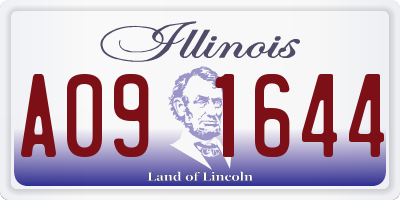 IL license plate A091644