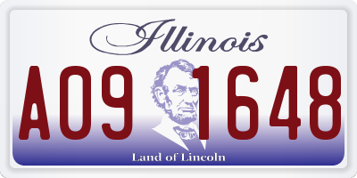 IL license plate A091648