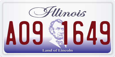 IL license plate A091649