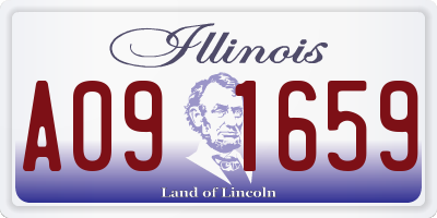 IL license plate A091659