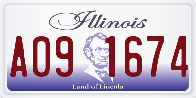 IL license plate A091674