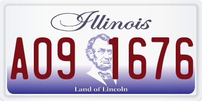 IL license plate A091676
