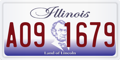 IL license plate A091679