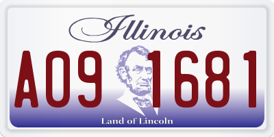 IL license plate A091681