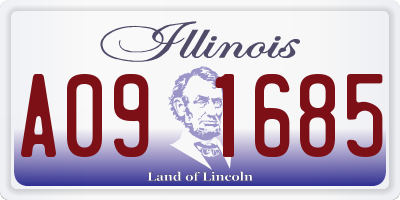 IL license plate A091685