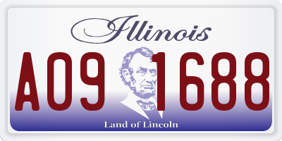 IL license plate A091688