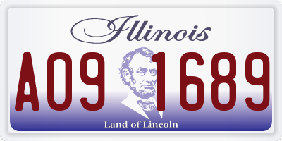 IL license plate A091689