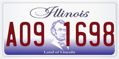 IL license plate A091698