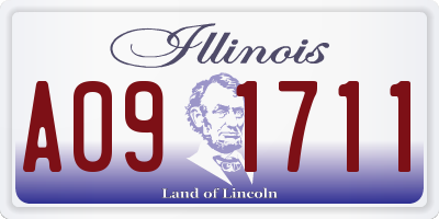 IL license plate A091711