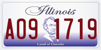 IL license plate A091719