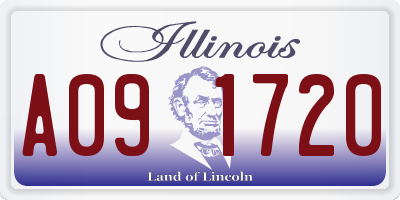 IL license plate A091720