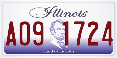 IL license plate A091724
