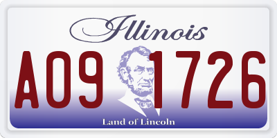 IL license plate A091726