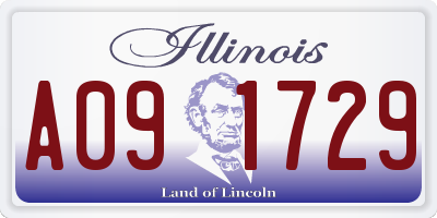 IL license plate A091729