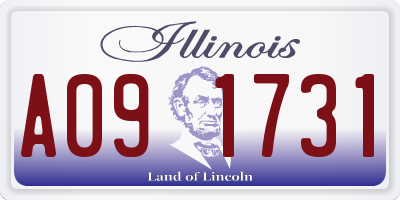 IL license plate A091731