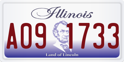 IL license plate A091733