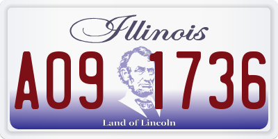 IL license plate A091736