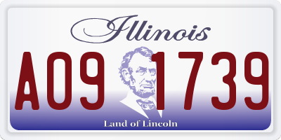 IL license plate A091739