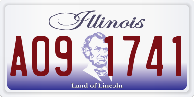 IL license plate A091741