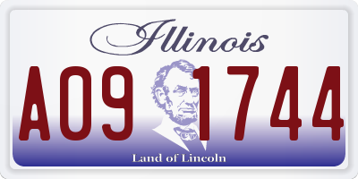 IL license plate A091744