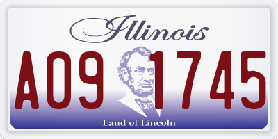 IL license plate A091745