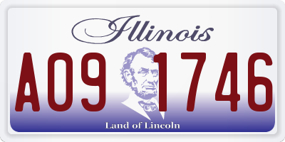 IL license plate A091746