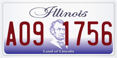 IL license plate A091756
