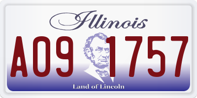IL license plate A091757