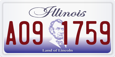 IL license plate A091759