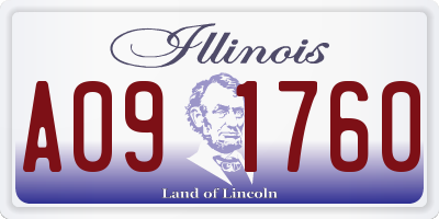 IL license plate A091760