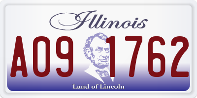 IL license plate A091762