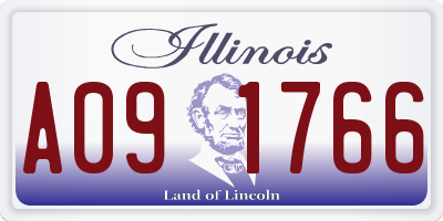 IL license plate A091766