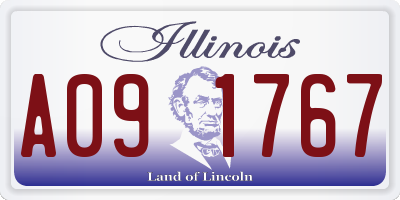 IL license plate A091767
