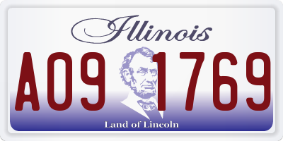 IL license plate A091769