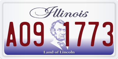 IL license plate A091773