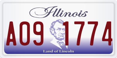 IL license plate A091774