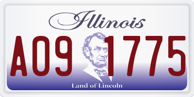 IL license plate A091775