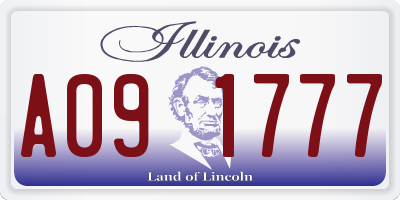 IL license plate A091777