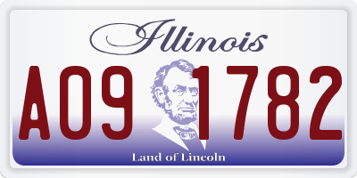 IL license plate A091782