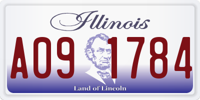 IL license plate A091784